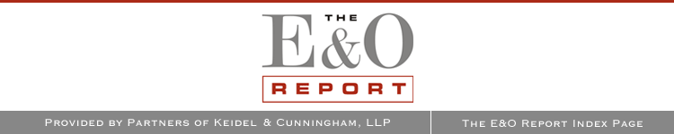E&O Report Header