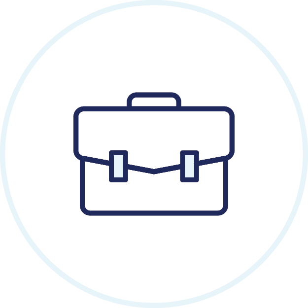 Work briefcase icon.
