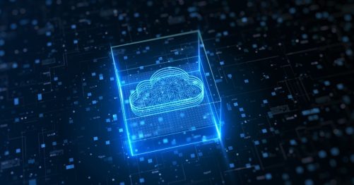 Cloud icon with pixels