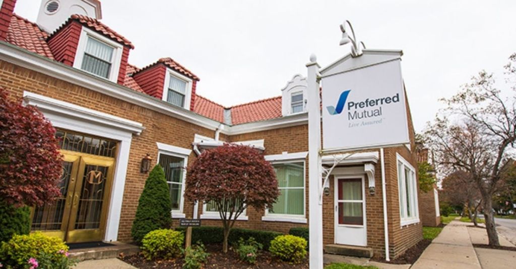Front of Preferred Mutual Building