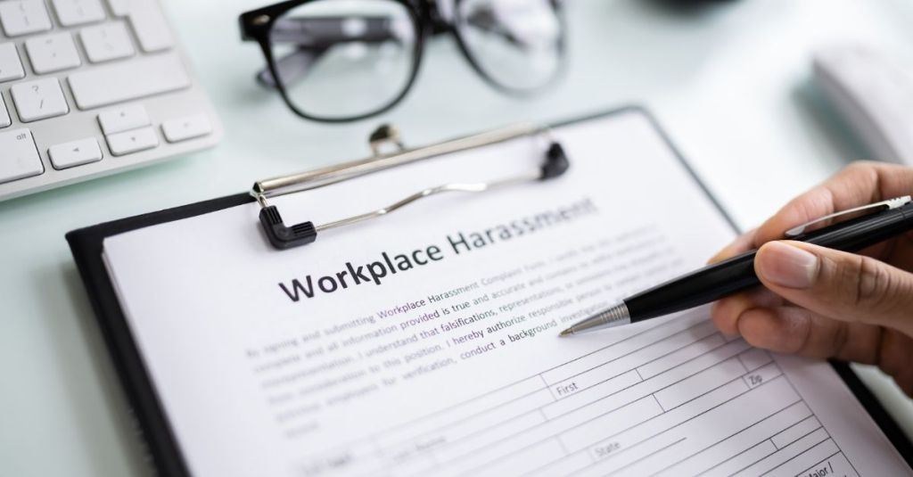 Workplace harassment document