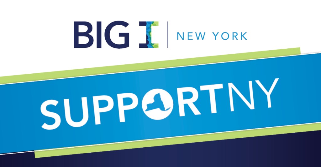 Big I NY and Support NY logos