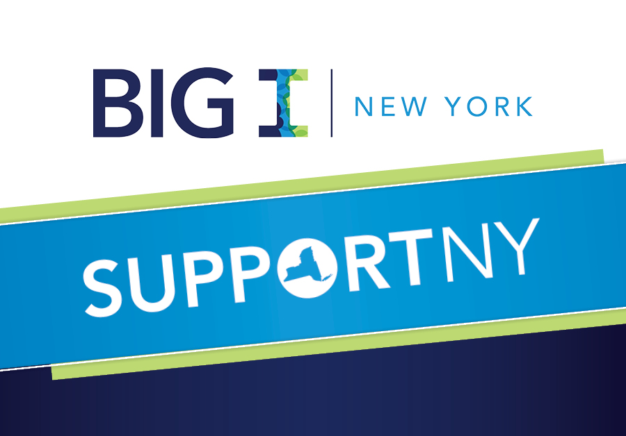 Big I NY and Support NY logos