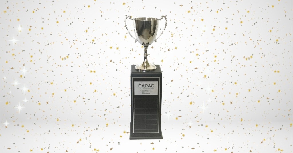 Stack the PAC trophy