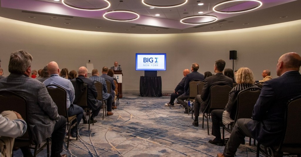 Center aisle view at the 2025 Big I NY Annual Business Meeting.
